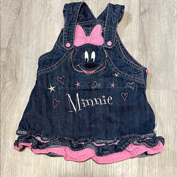 Denim Minnie Mouse Dress with Pink Accents - Picture 1 of 1